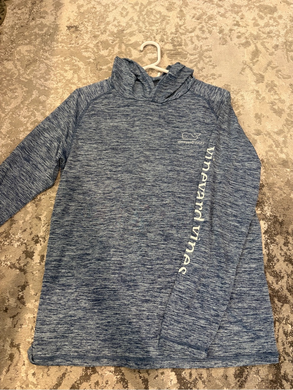 Vineyard Vines performance Heathered Blue Performance Hoodie
